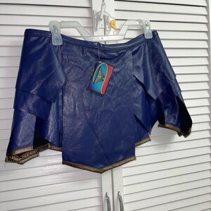 Wonder Woman Blue Skirt with Gold Trim